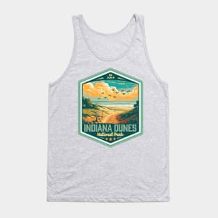 Indiana Dunes National Park Vintage WPA Style National Parks Art Tank Top